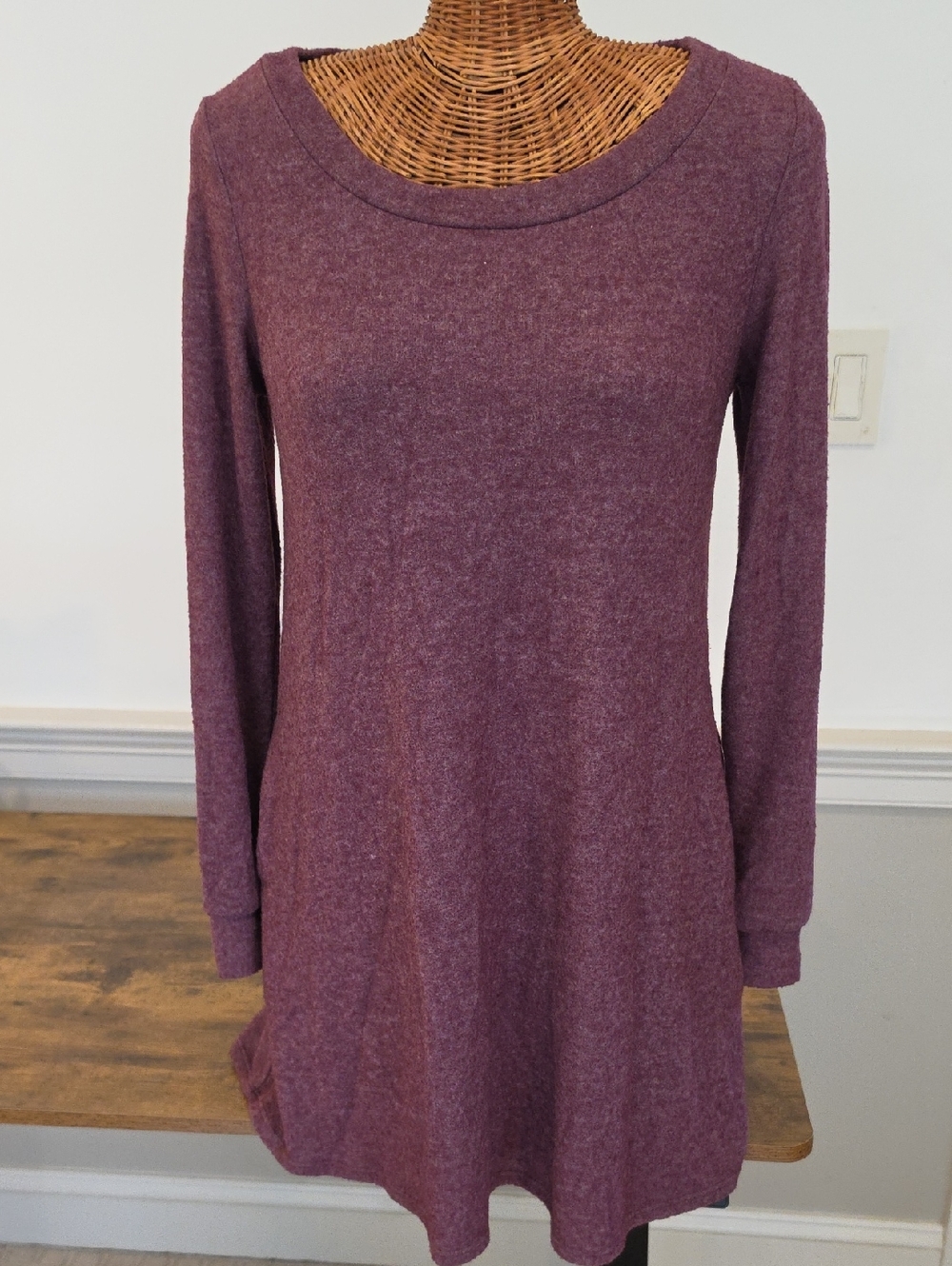 Peach Love California Mauve Long-Sleeve Swing Dress Or Tunic